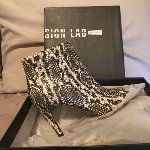 Snake Print Bootie